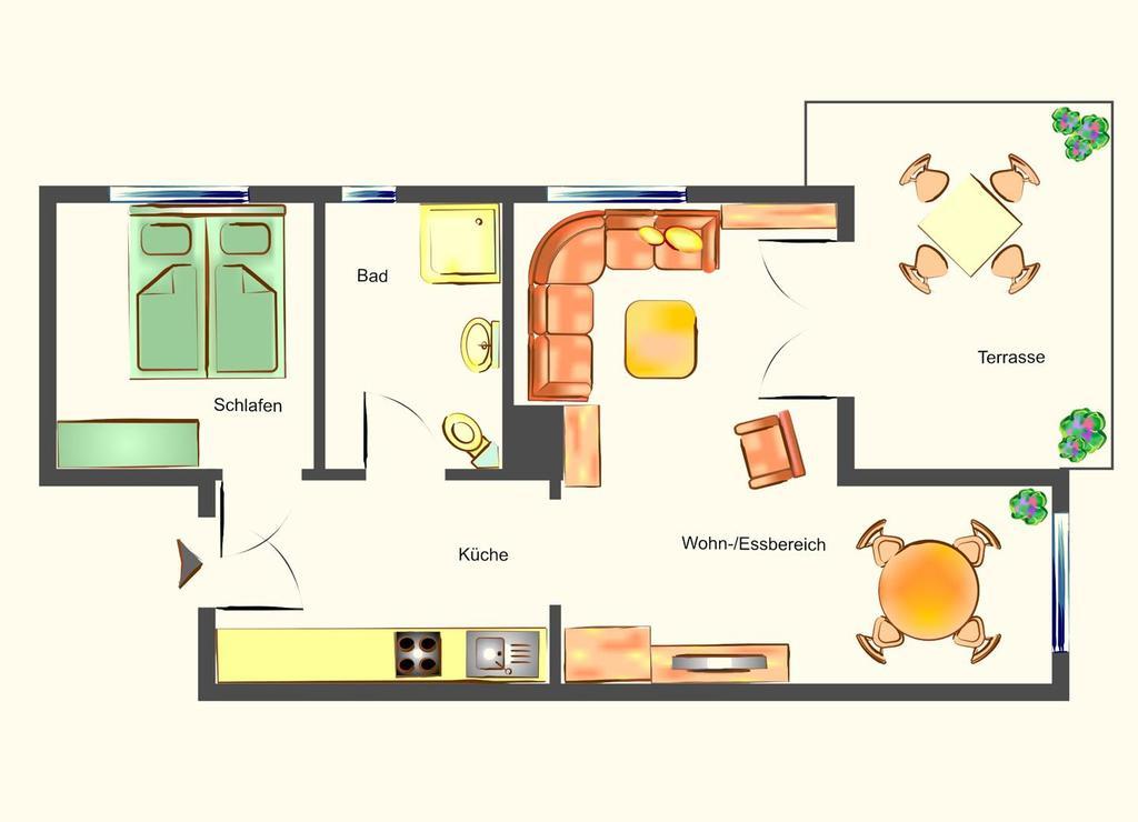 Apartment Ferienidyll 1 Heringsdorf  Bagian luar foto